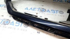 Front bare bumper, left side, Audi Q5 80A 18-20 blue, for parking sensors, for headlight washers, without plug, cracked, sand, scratches