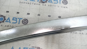 Right longitudinal roof rail for Volvo XC60 18-25, chrome, without cover, adhesive