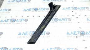 Rear spoiler, trunk lid, left trim, Audi Q5 80A 18-24, gloss black, scratches