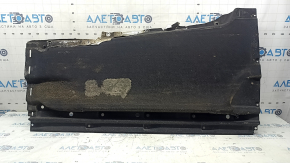 Right underbody protection for Audi Q5 80A 18-24 is dented and torn.
