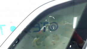 Rear right window with fixed glass for Audi Q5 80A 18-22 with chrome molding, scratches on chrome