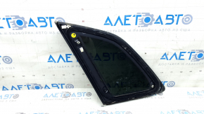 Rear right window with fixed glass for Audi Q5 80A 18-22 with chrome molding, scratches on chrome