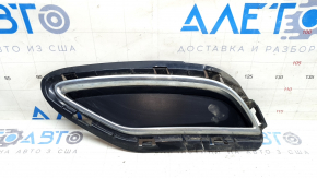 Right rear bumper grille for Audi Q5 80A 18-20, structure, with chrome, broken fastening, sand