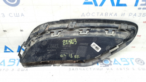 Right rear bumper grille for Audi Q5 80A 18-20, structure, with chrome, broken fastening, sand