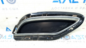 Left rear bumper grille for Audi Q5 80A 18-20, chrome, sand