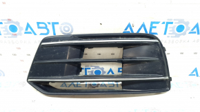 Left front bumper grille for Audi Q5 80A 18-20 with chrome, sand