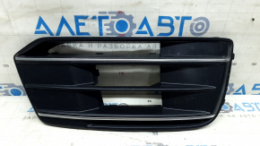 Right front bumper grille for Audi Q5 80A 18-20 with chrome, sand
