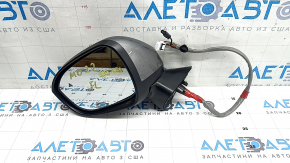 Left side mirror assembly for Mitsubishi Outlander 22-25, 13+2 pins, turn signal, heated, auto-folding, BSM, camera, graphite