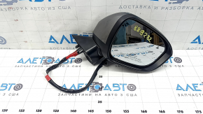 Mitsubishi Outlander 22-25 right side mirror assembly, 13+2 pins, turn signal, heated, auto-folding, BSM, camera, graphite