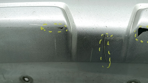 Mitsubishi Outlander 2020-2025 front bumper lip with gray, broken mount, scratches