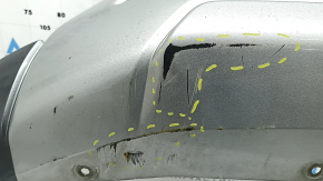 Mitsubishi Outlander 2020-2025 front bumper lip with gray, broken mount, scratches
