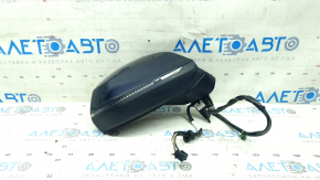Right side mirror assembly for Audi Q5 80A 18-24V 15-pin, blue, auto-dimming, turn signal, BSM, heated