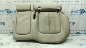 Rear seat cushion trim, 2nd row, left, Audi Q5 80A 18-20, beige leather, Standard, heated, needs cleaning, cracks