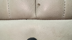 Rear seat cushion trim, 2nd row, left, Audi Q5 80A 18-20, beige leather, Standard, heated, needs cleaning, cracks