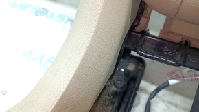 Audi Q5 80A 18-20 driver's seat back upholstery, beige leather, Standard, with frame, ready to clean