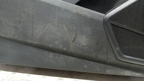 Door trim panel, front left, Audi Q5 80A 18-20, dark gray, beige armrest with insert, scratches, needs cleaning
