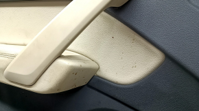 Door trim panel, front left, Audi Q5 80A 18-20, dark gray, beige armrest with insert, scratches, needs cleaning