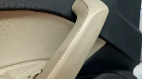 Door trim panel, front left, Audi Q5 80A 18-20, dark gray, beige armrest with insert, scratches, needs cleaning