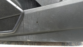 Door trim panel, front right, Audi Q5 80A 18-20, dark gray, beige armrest, beige leather insert, scratches, needs cleaning