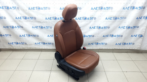 Alfa Romeo Giulia 17-18 passenger seat with airbag, electric, heated, red leather, microcracks
