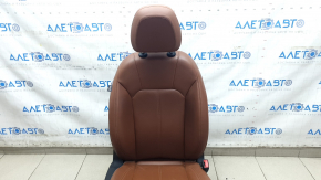 Alfa Romeo Giulia 17-18 passenger seat with airbag, electric, heated, red leather, microcracks