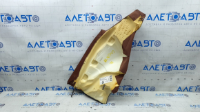 Left rear seat side bolster for Alfa Romeo Giulia 17-20, brown leather