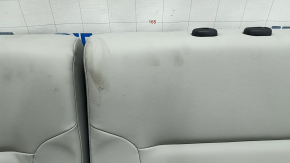 Mitsubishi Outlander 22-25 rear seats, 3rd row, grey leather, needs cleaning, wrinkled
