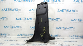Lower left center pillar trim for VW Tiguan 09-18, black, type 1, scratches, broken mount