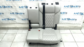 Mitsubishi Outlander 22-25 rear seats, 2nd row, left, no airbag, black leather combination, gray stitching, water damage