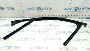 Upper front left door molding for Alfa Romeo Giulia 20-25 black with glass seal