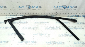 Upper front left door molding for Alfa Romeo Giulia 20-25 black with glass seal