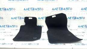 Set of floor mats for BMW 3 G20 19-25, black cloth, for cleaning