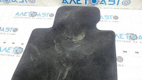 Set of floor mats for BMW 3 G20 19-25, black cloth, for cleaning