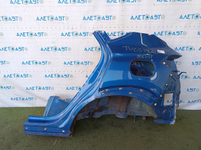 Quarter wing rear left Hyundai Tucson 19-21 on the body, blue