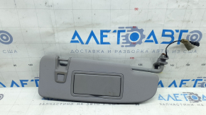 Right sun visor for Alfa Romeo Giulia 21-23, without hook, gray with backlight, for cleaning