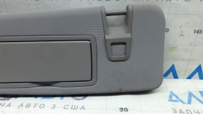 Left sun visor for Alfa Romeo Giulia 21-23, without hook, gray with backlight, Home link, for cleaning