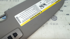 Left sun visor for Alfa Romeo Giulia 21-23, without hook, gray with backlight, Home link, for cleaning