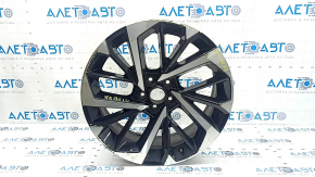 Mitsubishi Outlander 22-25 R20x8J ET35 black and chrome wheel rim, light curb