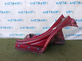Left rear fender lip on a Jeep Cherokee KL 19-23 body, red