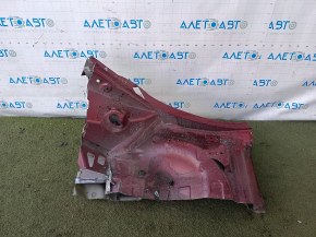 Left rear fender lip on a Jeep Cherokee KL 19-23 body, red