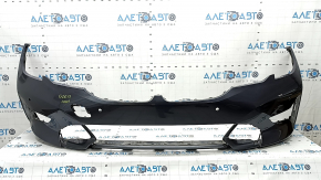 Bare front bumper for BMW 3 G20 19-22 with parking sensors, white, scratches, dented