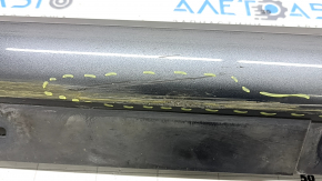 Left side sill for BMW 3 G20 19-24, graphite, backlit, scratches