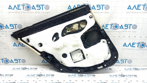 Door trim panel rear right BMW 3 G20 21-25 black, leather beige Canberra Beige, with handle and chrome trim, armrest and insert leather beige Canberra Beige, with backlight