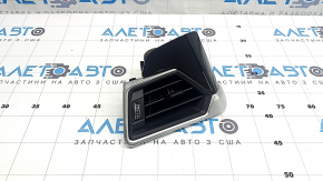 Left front panel air vent deflector for BMW 3 G20 19-22 with chrome and gloss black trim, with backlight