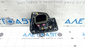 Left front panel air vent deflector for BMW 3 G20 19-22 with chrome and gloss black trim, with backlight