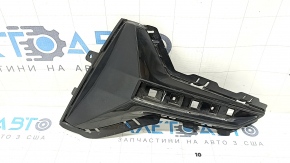 Left rear bumper grille BMW 3 G20 19-22 without chrome moldings, black gloss structure, scratches