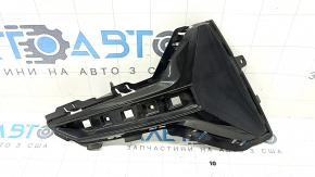 Right rear bumper grille for BMW 3 G20 19-22 without chrome moldings, structure with black gloss