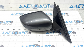 Right side mirror assembly for BMW 3 G20 19-24, 5 pins, turn signal, heated, BSM, Shadow-Line, graphite