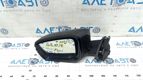Left side mirror assembly BMW 3 G20 19-24, 5 pins, turn signal, heated, auto-dimming, BSM, Shadow-Line, black, seal is dry