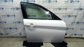Front right door assembly for Alfa Romeo Giulia 17-25, aluminum, white 217, scratches on the trim, torn seal